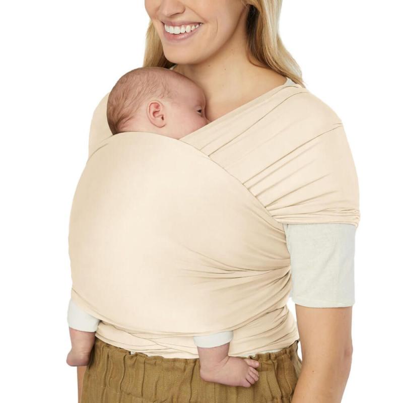 ERGOBABY | ŠÁTEK/Aura Sustainably Sourced Knit Baby Wrap - Cream