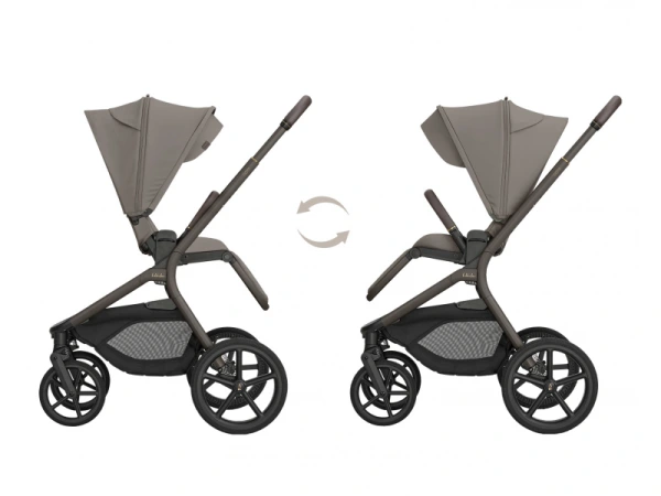 KikkaBoo Kočík 2v1 Goya Platinum MOCCA 5