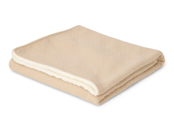 Deka pletená / fleece 110x140 cm Pure Soft Beige 1