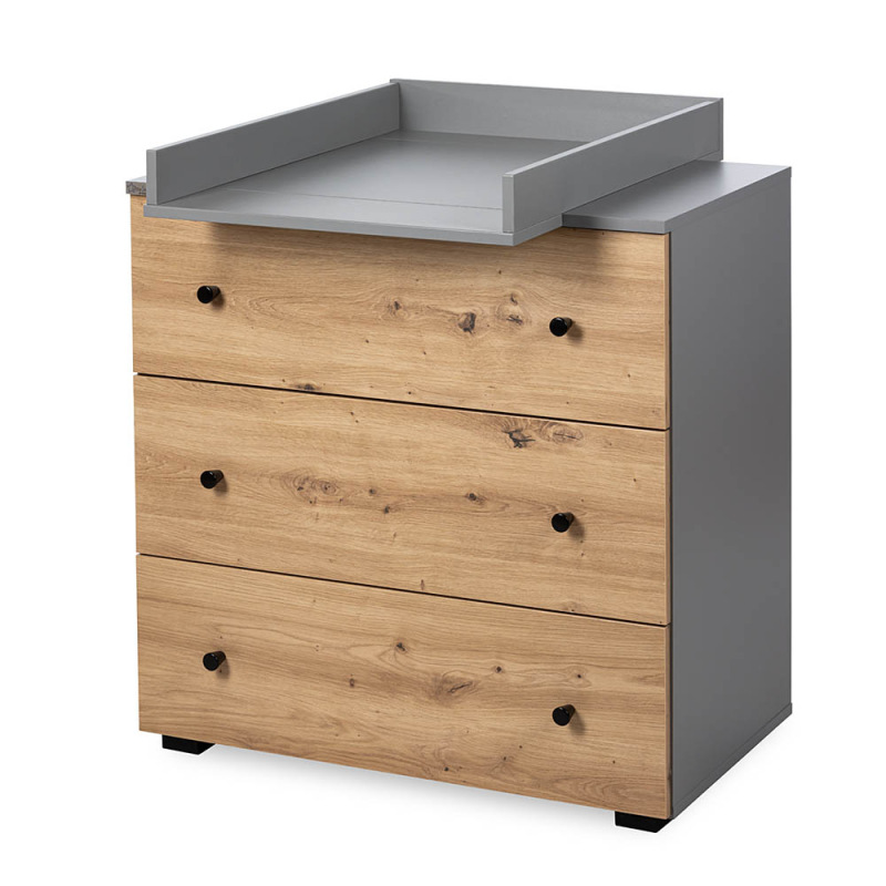 KLUPS PAULINE Komoda, grafit-dub 3