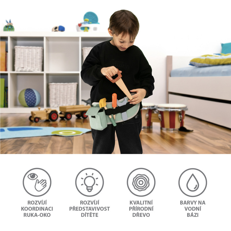 Dřevěné nářadí s pásem, Wood 1