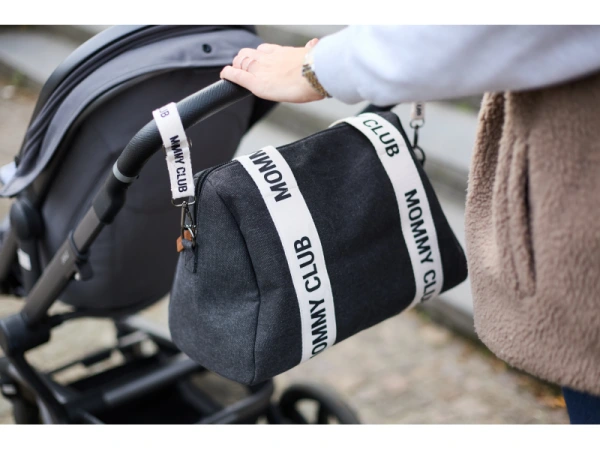 Prebaľovacia taška Mommy Club Signature Canvas Black 13