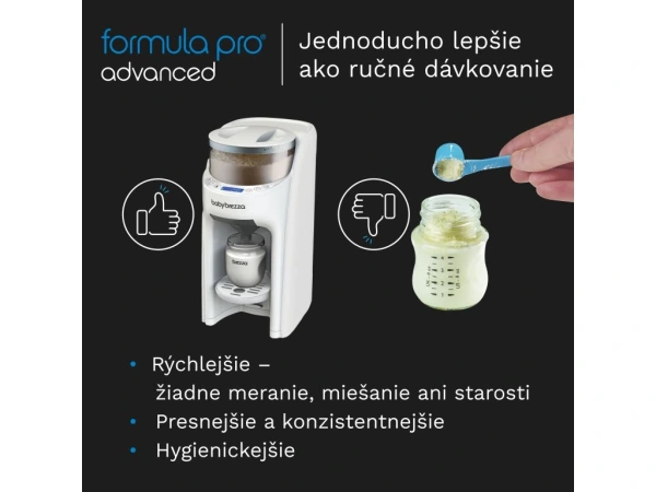Baby Brezza Formula Pro Advanced All White - prístroj na prípravu dojčenského mlieka 7