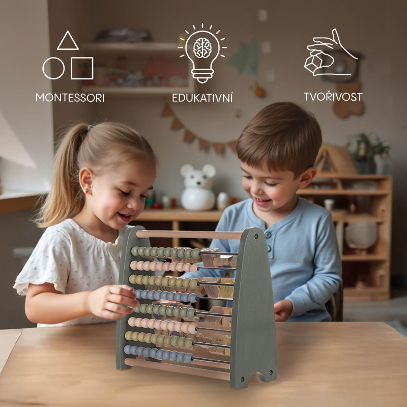 Drevené obojstranné počítadlo 1