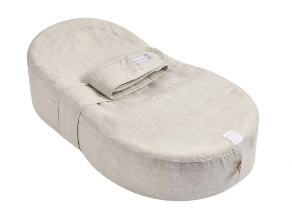 CocoonaBaby podložka + povlak Natural Linen