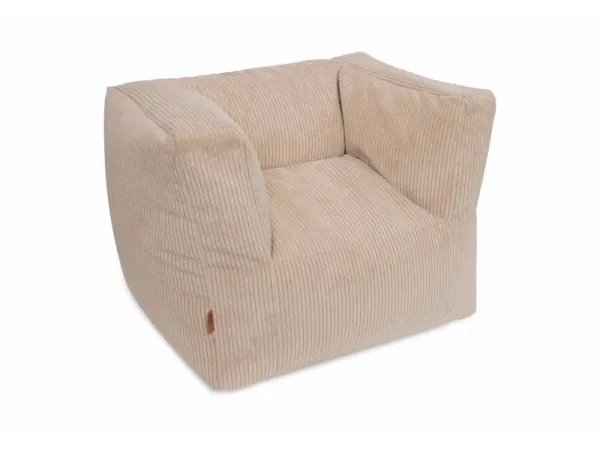 Kreslo detské Beanbag Corduroy Natural