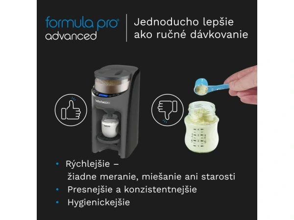 Baby Brezza Formula Pro Advanced Charcoal - prístroj na prípravu dojčenského mlieka 4