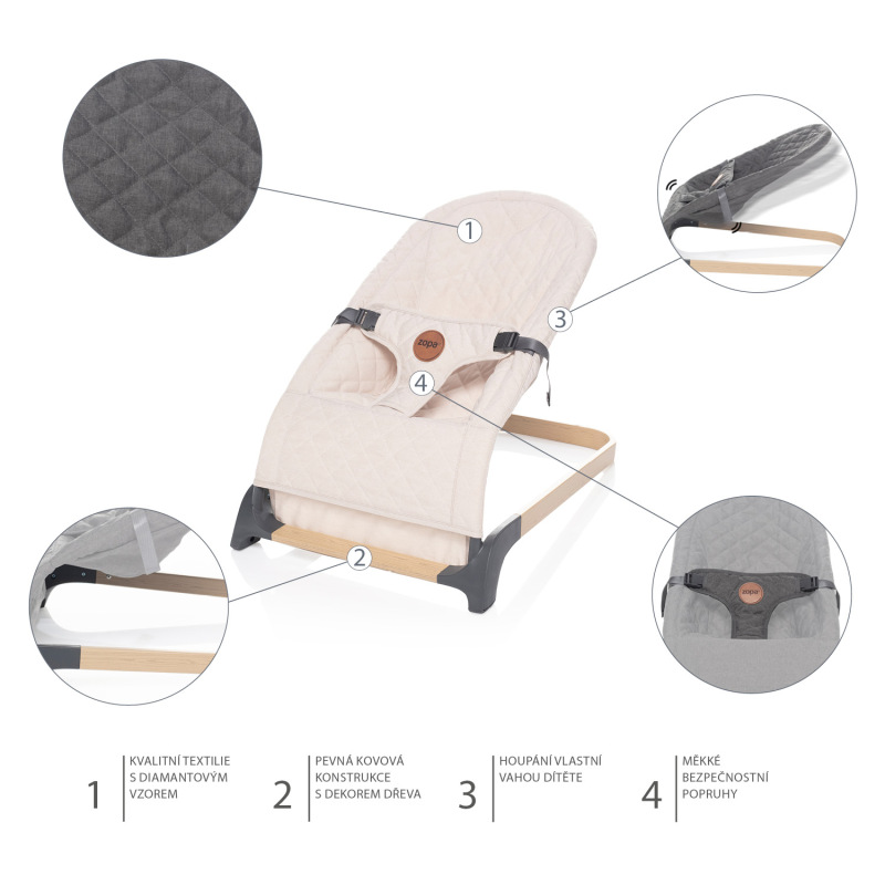 Lehačka Miura, Diamond Beige 2