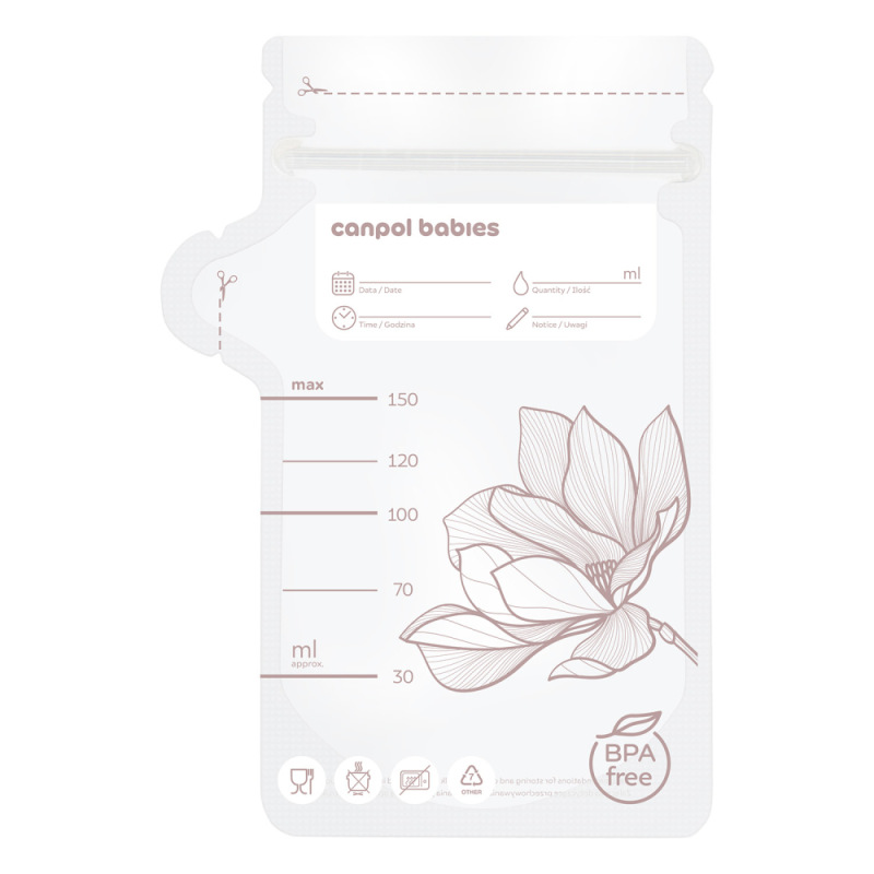 CANPOL BABIES Vrecká na uskladnenie materského mlieka 20+5 ks