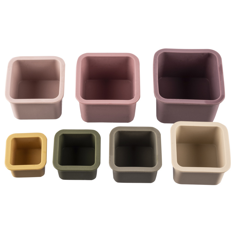 Silikónové stohovacie poháre, Multicolor 2