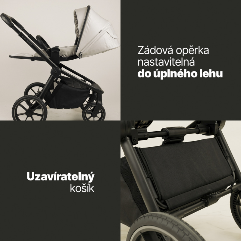 Set kočík Move Cross 5 + hlboká korba Move XL 5 + autosedačka XM podľa vlastného výberu, Toffee Brow 2