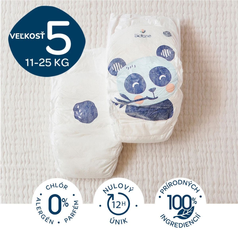 BIOLANE Ekologické plienky veľkosť 5 (11-25 kg), 40 ks 1