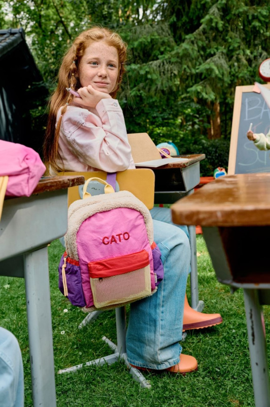 STUDIO NOOS - Patchwork Midi BACKPACK - batůžek | Bright pink 4