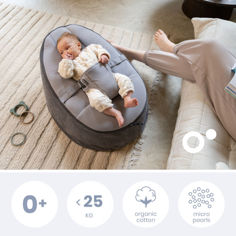 Doomoo Seat & Grow rastúcí sedacie vak, Grey 1