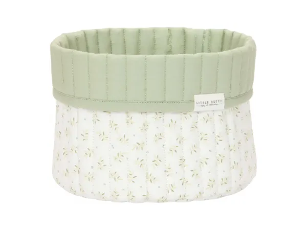 Košík textilný obojstranný malý Blueberry Leaves