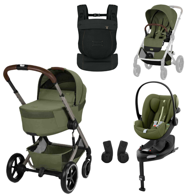 CYBEX Balios S Lux 2026 Set M Fold Cot + nosič AMYA – Green