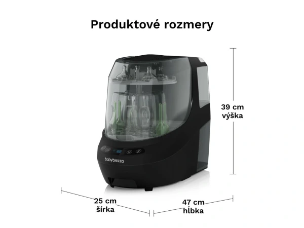 Baby Brezza Bottle Washer Pro All Black - umývačka fliaš 8