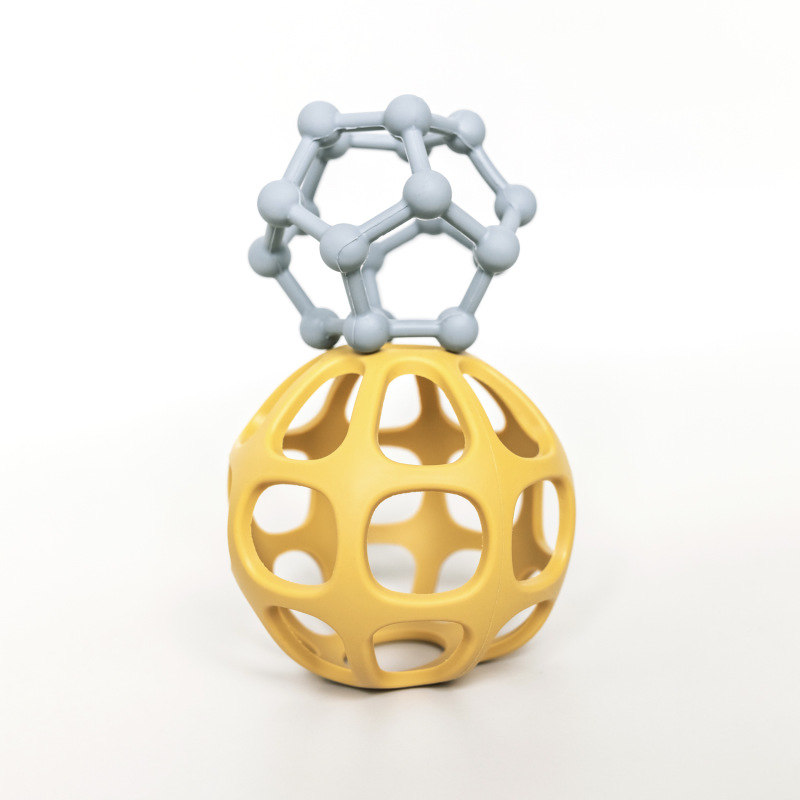 Silikónové hryzátko Round, Old Pink 4