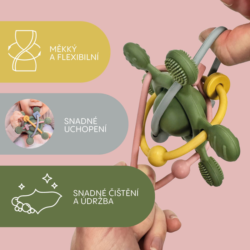 Silikónová hrkálka, Multicolor 2