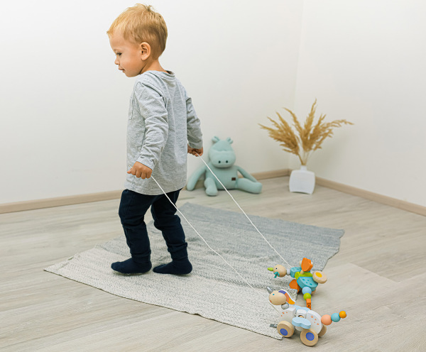 Dřevěná tahací hračka, Unicorn 5