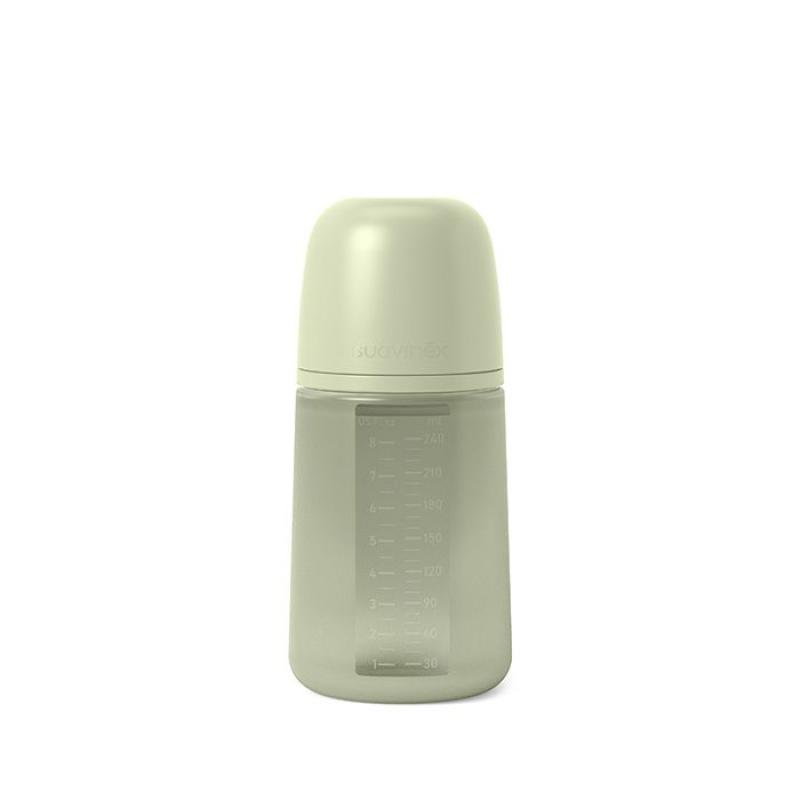 SUAVINEX | DOJČENSKÁ FĽAŠA 240 ml M COLOUR ESSENCE - zelená