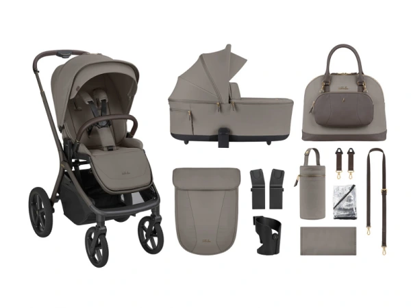 KikkaBoo Kočík 2v1 Goya Platinum MOCCA 6