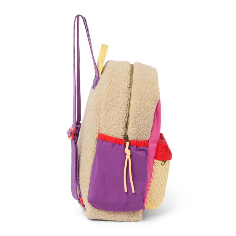STUDIO NOOS - Patchwork Midi BACKPACK - batůžek | Bright pink 2