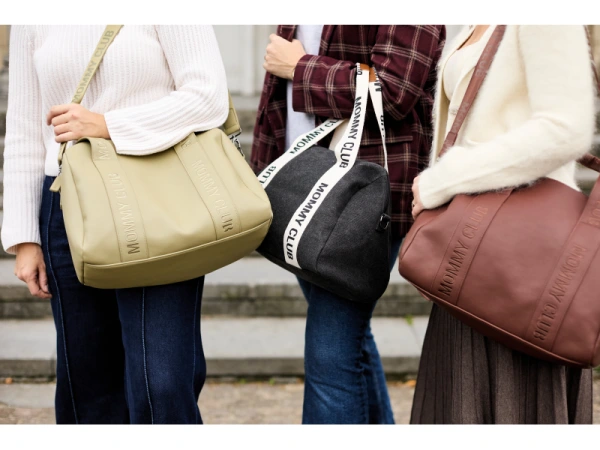 Prebaľovacia taška Mommy Club Signature Canvas Black 15