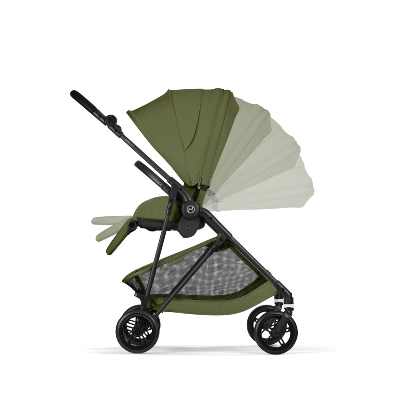 Cybex Melio Carbon 2026 - MOSS GREEN, ľahká bugina 8