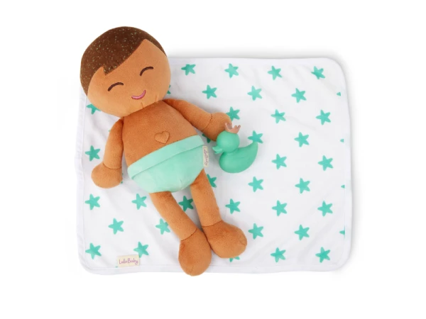 Bábika plyšová do vane chlapec Light Brown Hair 2