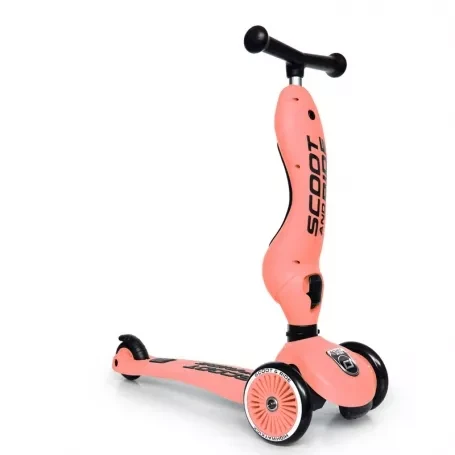 Scoot & Ride Odrážadlo kolobežka 2v1 Highwaykick 1 Peach 1
