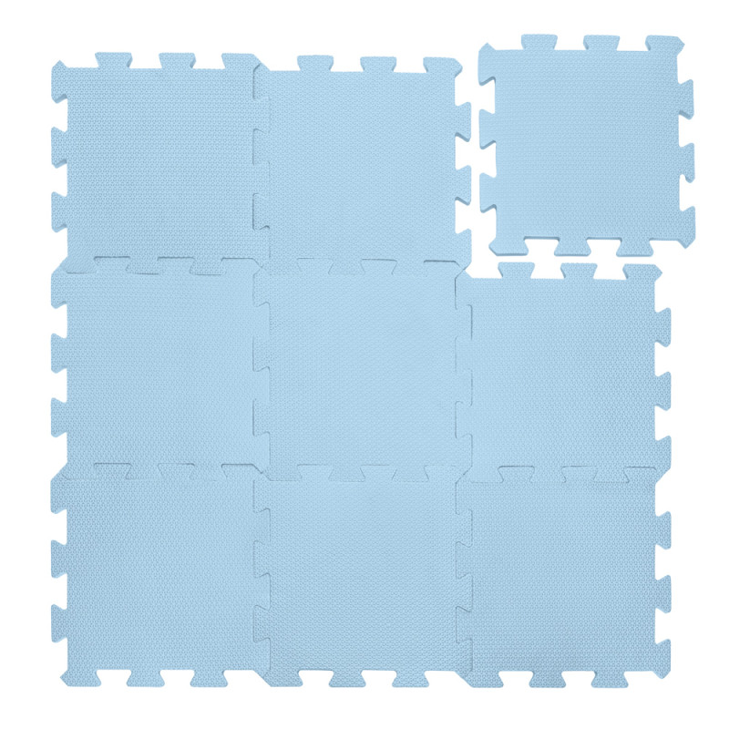 Penová podložka Puzzle 30x30 cm 9ks, Floral Blue