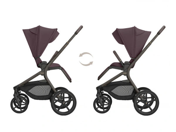 KikkaBoo Kočík 2v1 Goya Platinum MERLOT 4