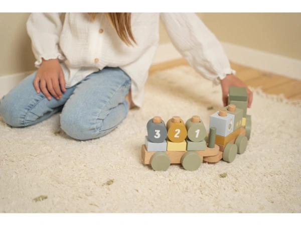 Little Dutch Vláčik drevený traktor Farma 2