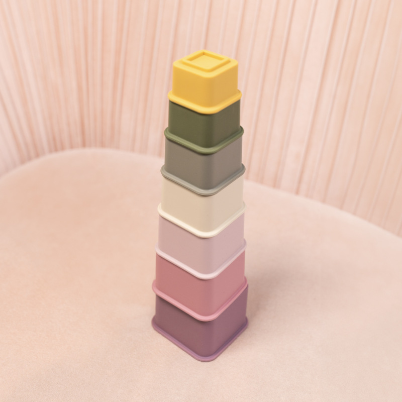 Silikónové stohovacie poháre, Multicolor 6