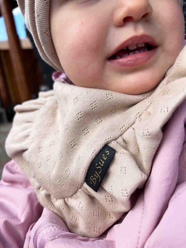 Detská čiapka / Turban s Mašľou, LATTE 4