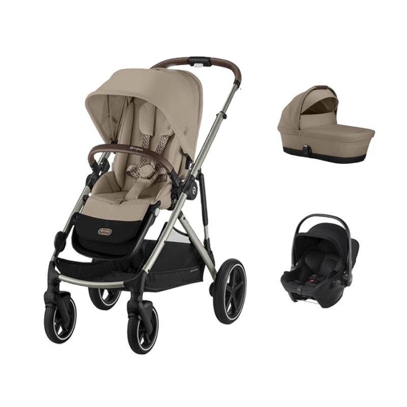 CYBEX GAZELLE Set M, ALMOND BEIGE (Taupe rám)