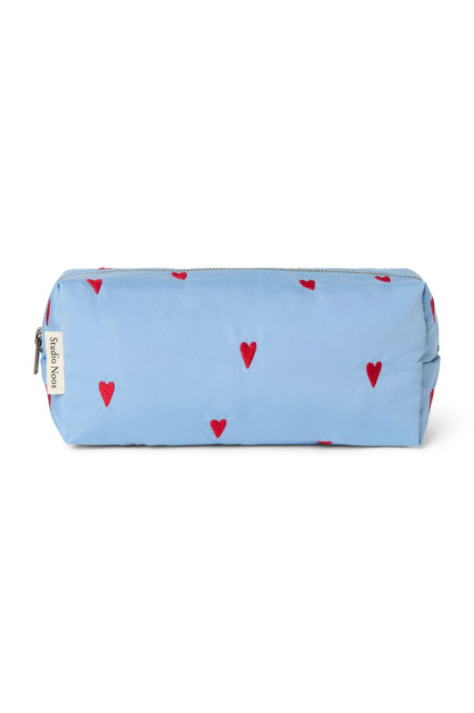 STUDIO NOOS - Puffy POUCH - kabelka | Light Blue Hearts