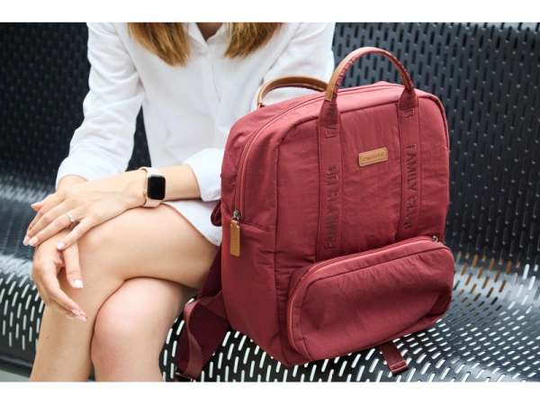 Prebaľovací batoh Family Club Signature Urban Burgundy 10