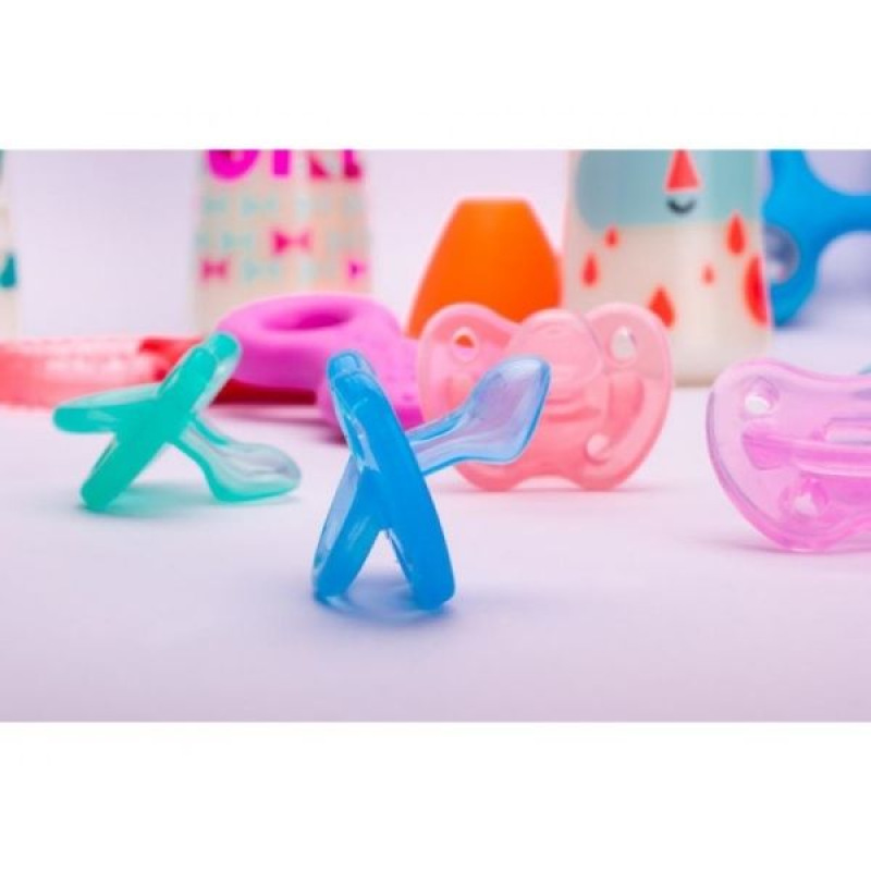 SUAVINEX CLOUDS Cumlík anatomický silikón +6 m 1