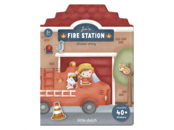 Knižka so samolepkami Hasičská stanica Jim