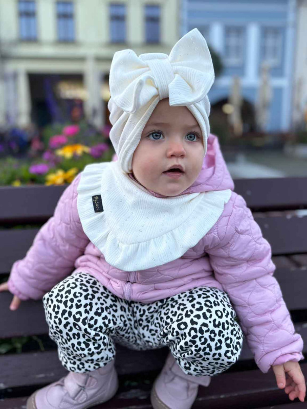 Detská čiapka / Turban s Mašľou, MADEIRA SMOTANOVA. 10