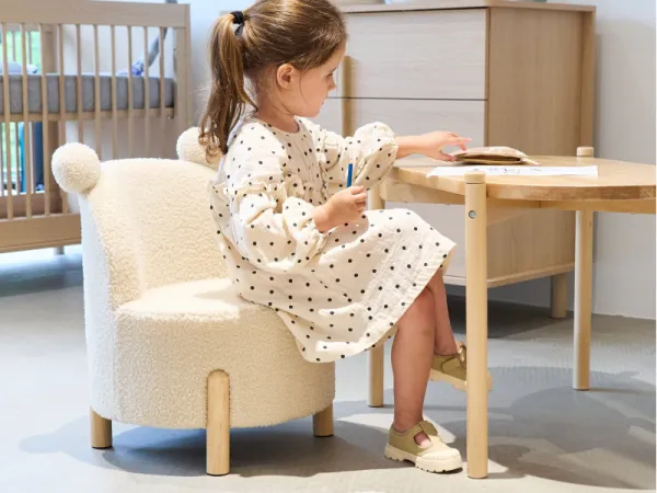 Kreslo detské Teddy Off White 5