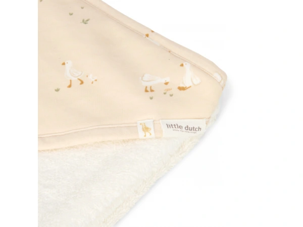 Osuška s kapucňou 75x75 cm Husa Newborn Naturals 4