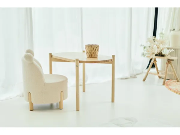 Kreslo detské Teddy Off White 9