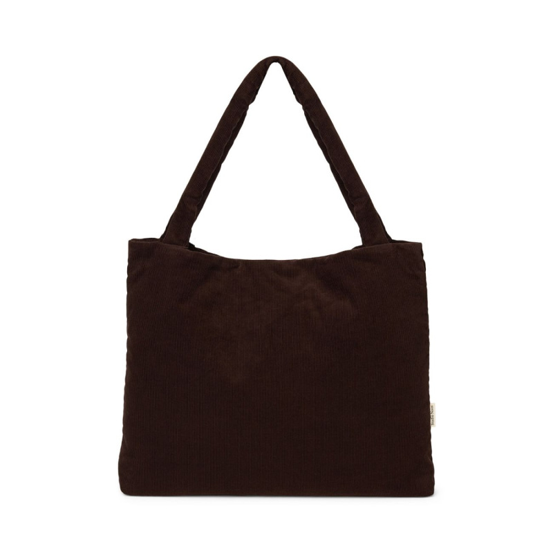 STUDIO NOOS - RIB puffy MOM BAG | Dark Brown