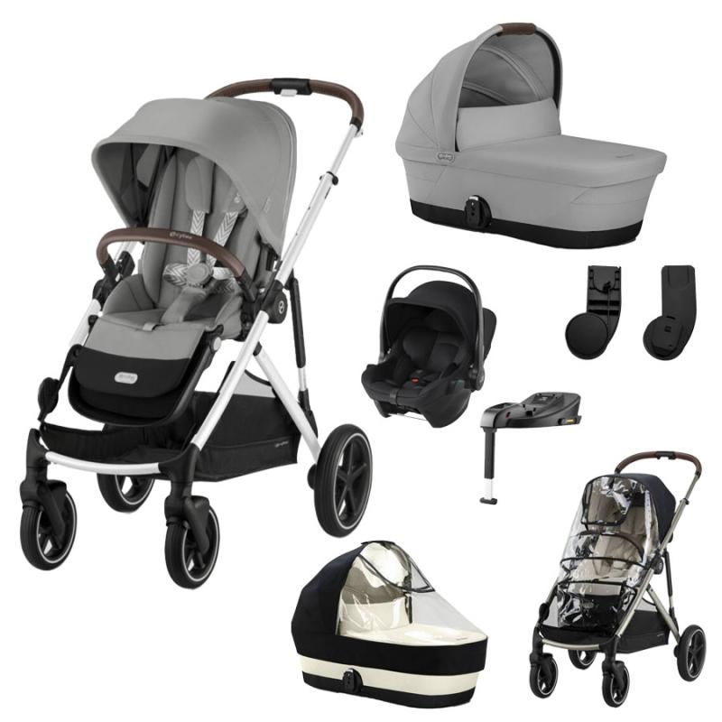 CYBEX GAZELLE Set XL, STONE GREY (Silver rám)