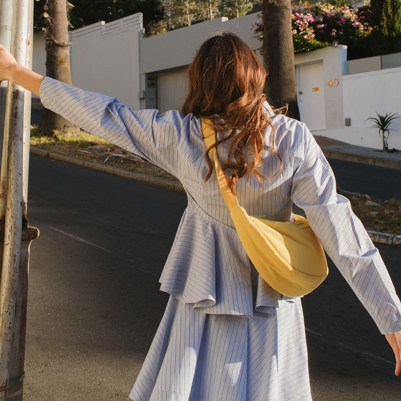 STUDIO NOOS - Puffy FANNY PACK kabelka | Textured Butter Yellow 2
