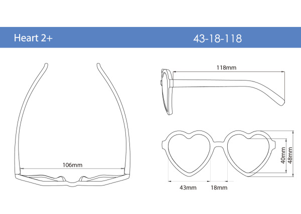 Sluneční brýle Heart 2+, Almond Oil 1