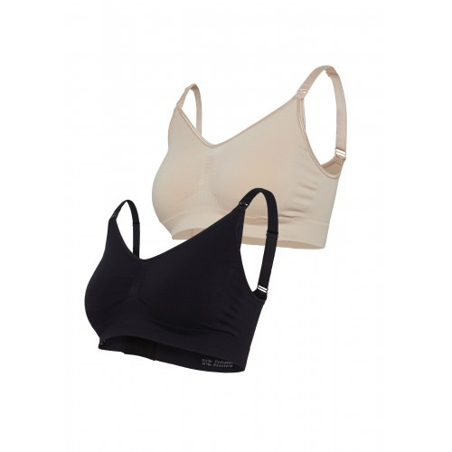 CARRIWELL 2x Original podprsenka na dojčenie Black/Honey 1